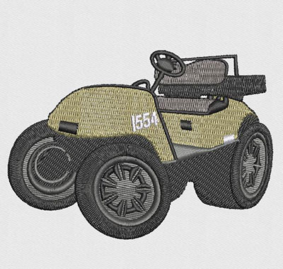 Off-Road Military Vehicle Embroidery Digitizing Design