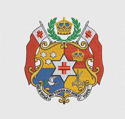 Detailed Coat of Arms Embroidery Digitizing Design