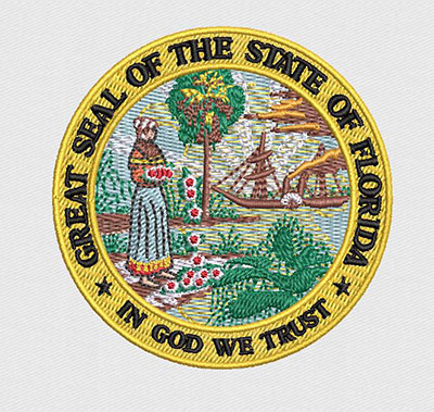 Official State Seal Custom Embroidered Patch