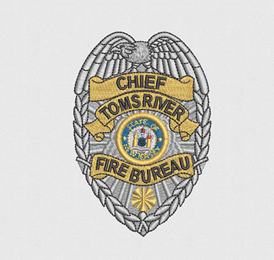 Police Department Badge Custom Embroidered Patch