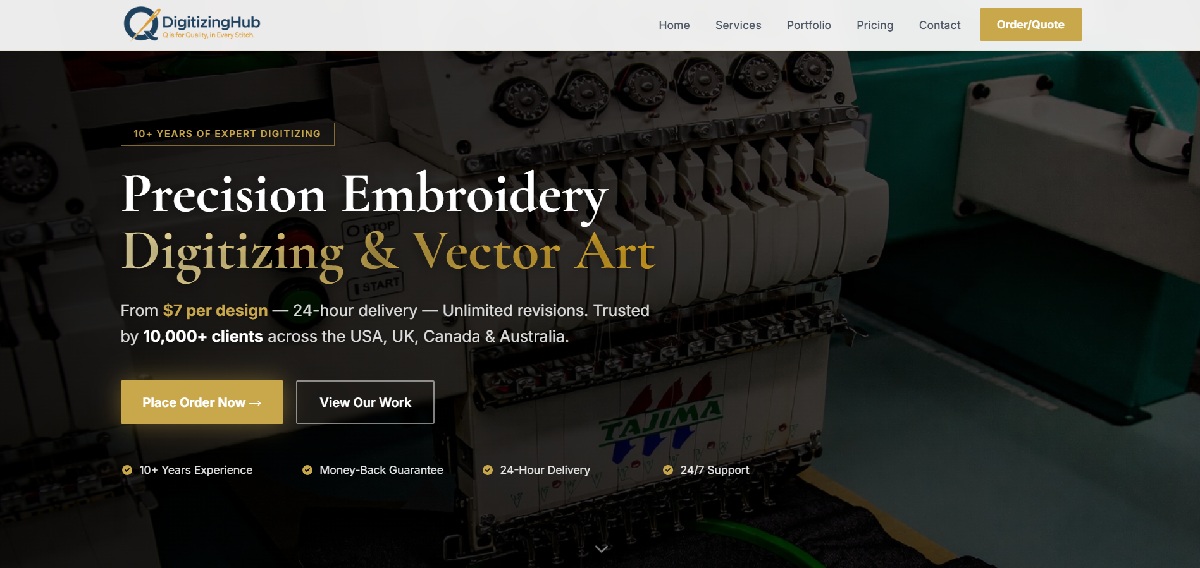 Embroidery Digitizing Services | Vector Art | QDigitizing Hub